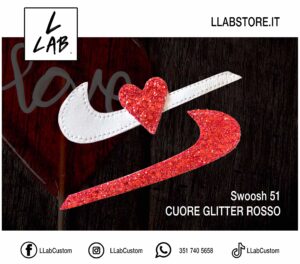 Nike Swoosh | 51 - Cuore Glitter Rosso
