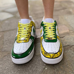 Nike Air Force 1 Custom Cartoon Dipinte A Mano Jazz
