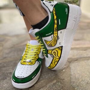 Nike Air Force 1 Custom Cartoon Dipinte A Mano Jazz