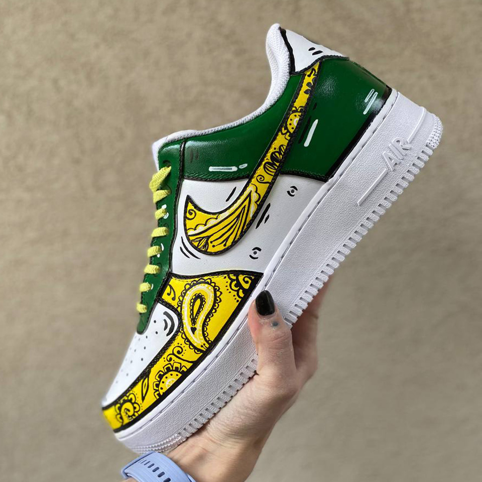 Nike Air Force 1 Custom Cartoon Dipinte A Mano Jazz LLab Scarpe Custom