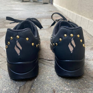 Skechers One Stand Nere Borchie e Strass LLab scarpe custom