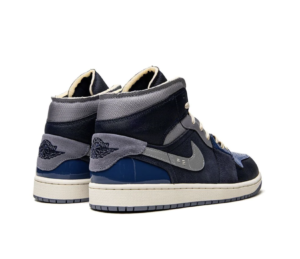 Air Jordan 1 MID SE Craft – Obsidian :White – French Blue