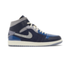 Air Jordan 1 MID SE Craft – Obsidian :White – French Blue