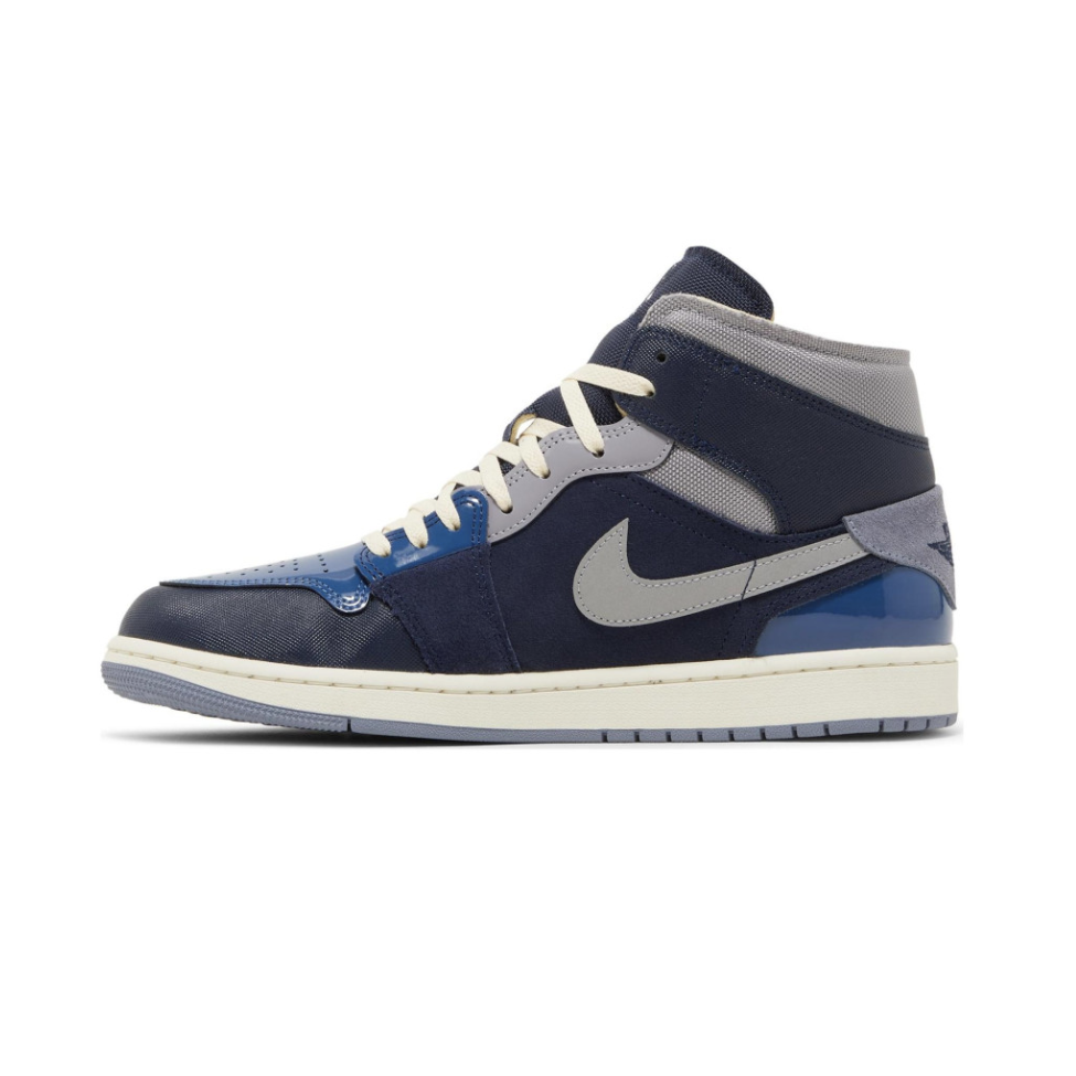 Air Jordan 1 MID SE Craft – Obsidian :White – French Blue