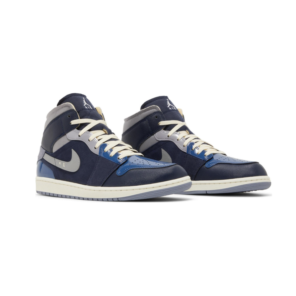 Air Jordan 1 MID SE Craft – Obsidian :White – French Blue