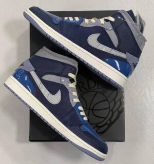 Air Jordan 1 MID SE Craft - Obsidian /White - French Blue