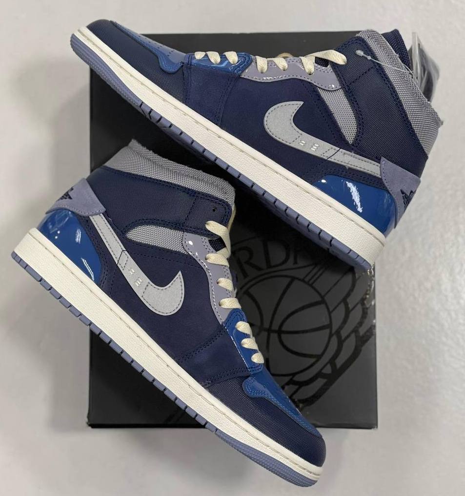 Air Jordan 1 MID SE Craft - Obsidian /White - French Blue