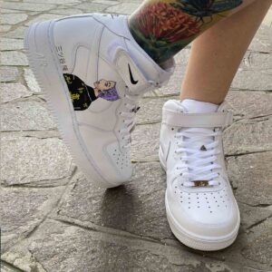 Nike Air Force 1 Custom Mid Custom Dipinte Manga