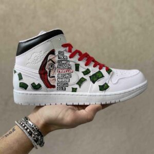 Nike Jordan 1 Custom Dipinte a Mano El Prof