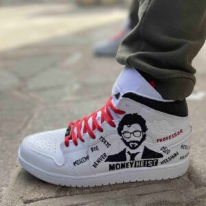 Nike Jordan 1 Custom Dipinte a Mano El Prof