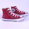 Converse All Star Personalizzate Bambino Squamato e Glitter Rosa