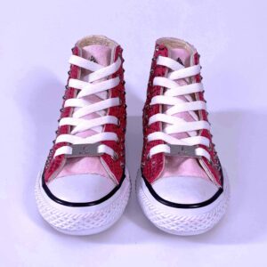 Converse All Star Personalizzate Bambino Squamato e Glitter Rosa