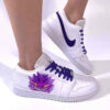 Nike Jordan 1 Custom Low Dipinta a Mano Purple Monster