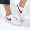 Nike Air Force 1 Custom Swoosh Squamato Rosa e Sporcatura Nera e Rosa