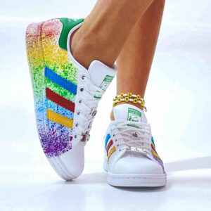 Adidas Stan Smith Personalizzate Dipinte a Mano Splash Vol. 2