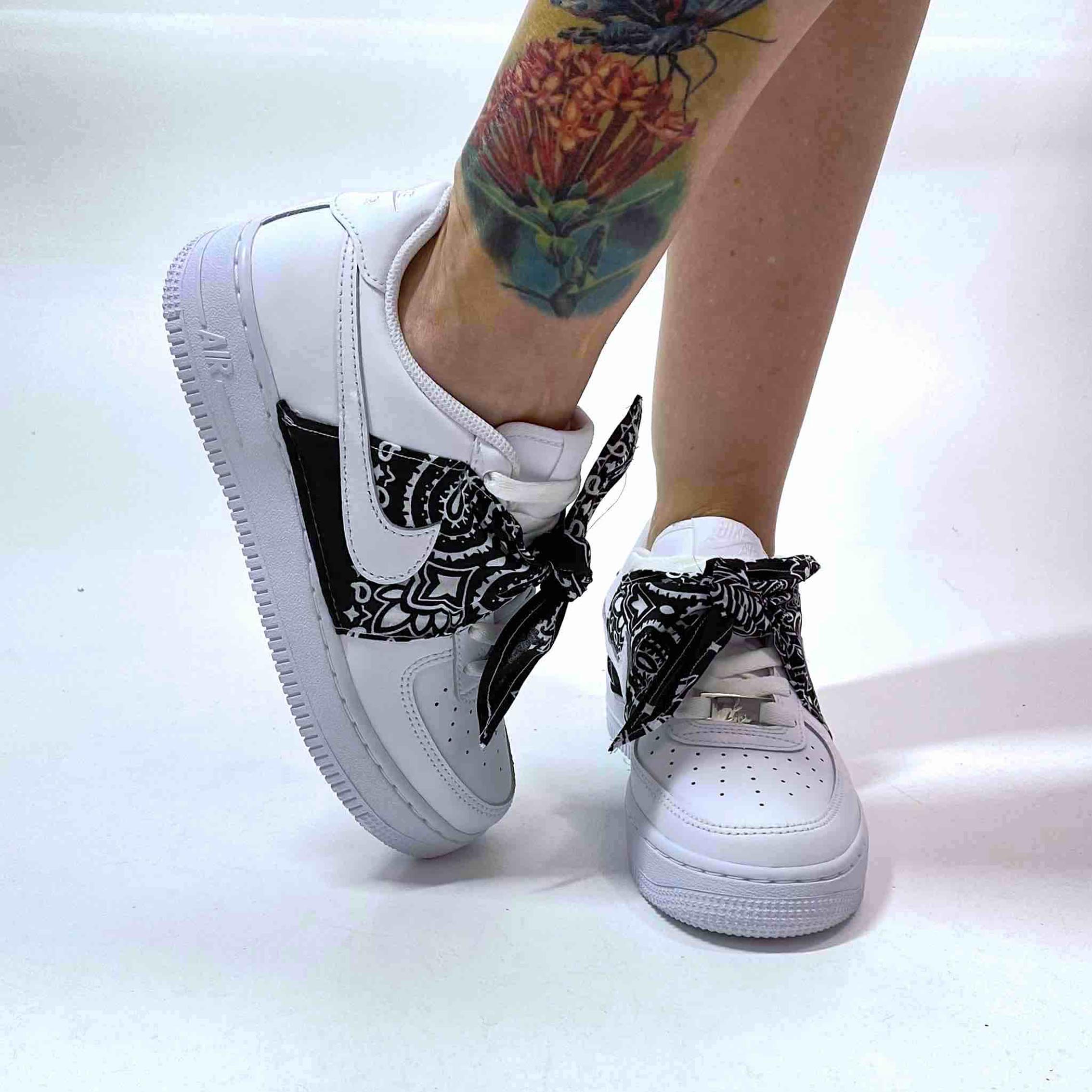 Bandana Nera Custom Bandana Af1 Custom Nike Air Force Con Bandana