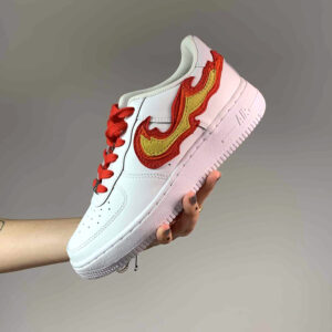 Nike Air Force One Custom Fire and Water