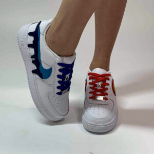 Nike Air Force One Custom Fire and Water