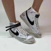 Nike Blazer Customized Borchie, Swoosh Dipinto A Mano & Sporcatura Vintage