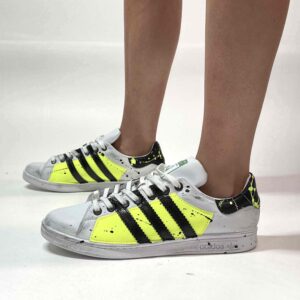 Adidas Stan Smith Personalizzate Dirty Fluo Giallo
