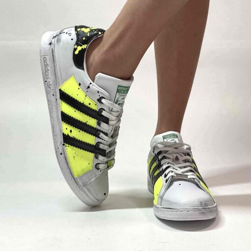 Adidas Stan Smith Personalizzate Dirty Fluo Giallo