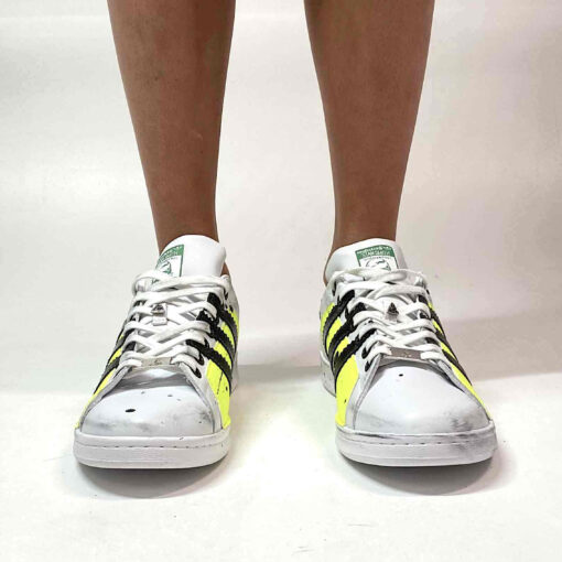 Adidas Stan Smith Personalizzate Dirty Fluo Giallo