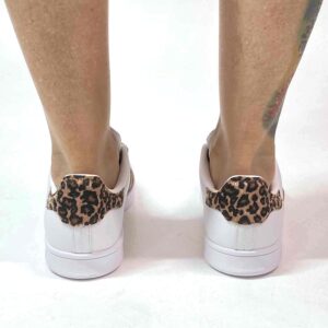 Adidas Stan Smith Personalizzate Rosa e Maculato Lacci Lurex Rosa