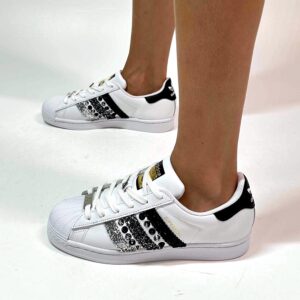 Adidas Superstar Personalizzate Glitter e Borchie “Eclipse” VOL 2