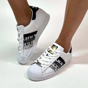 Adidas Superstar Personalizzate Glitter e Borchie “Eclipse” VOL 2
