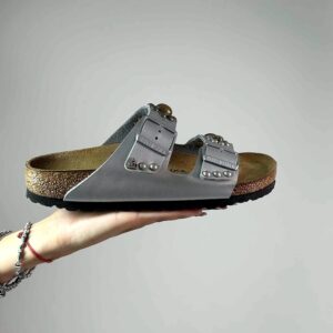Birkenstock Arizona Personalizzate Base Argento Borchie Fantasia Floreale
