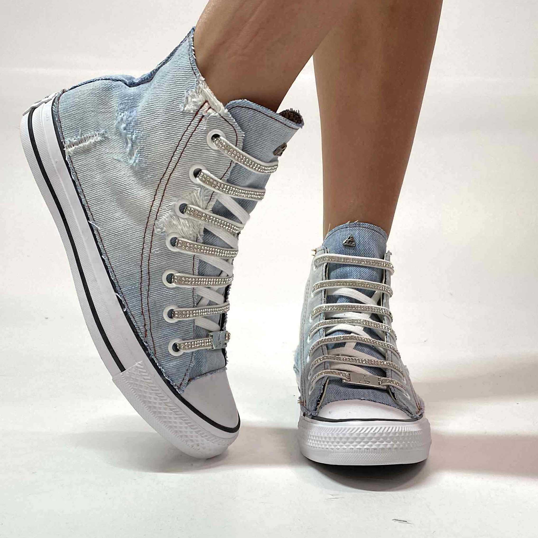 Converse All Star Custom Jeans Deluxe LillyLab Laboratorio Creativo