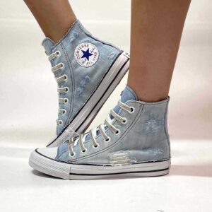 Converse All Star Personalizzate Jeans Denim Deluxe