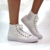 Converse All Star Personalizzate Sposa Laccetti Bianchi - White Lace