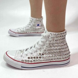 Converse All Star Personalizzate Total Borchie Strass Luxury