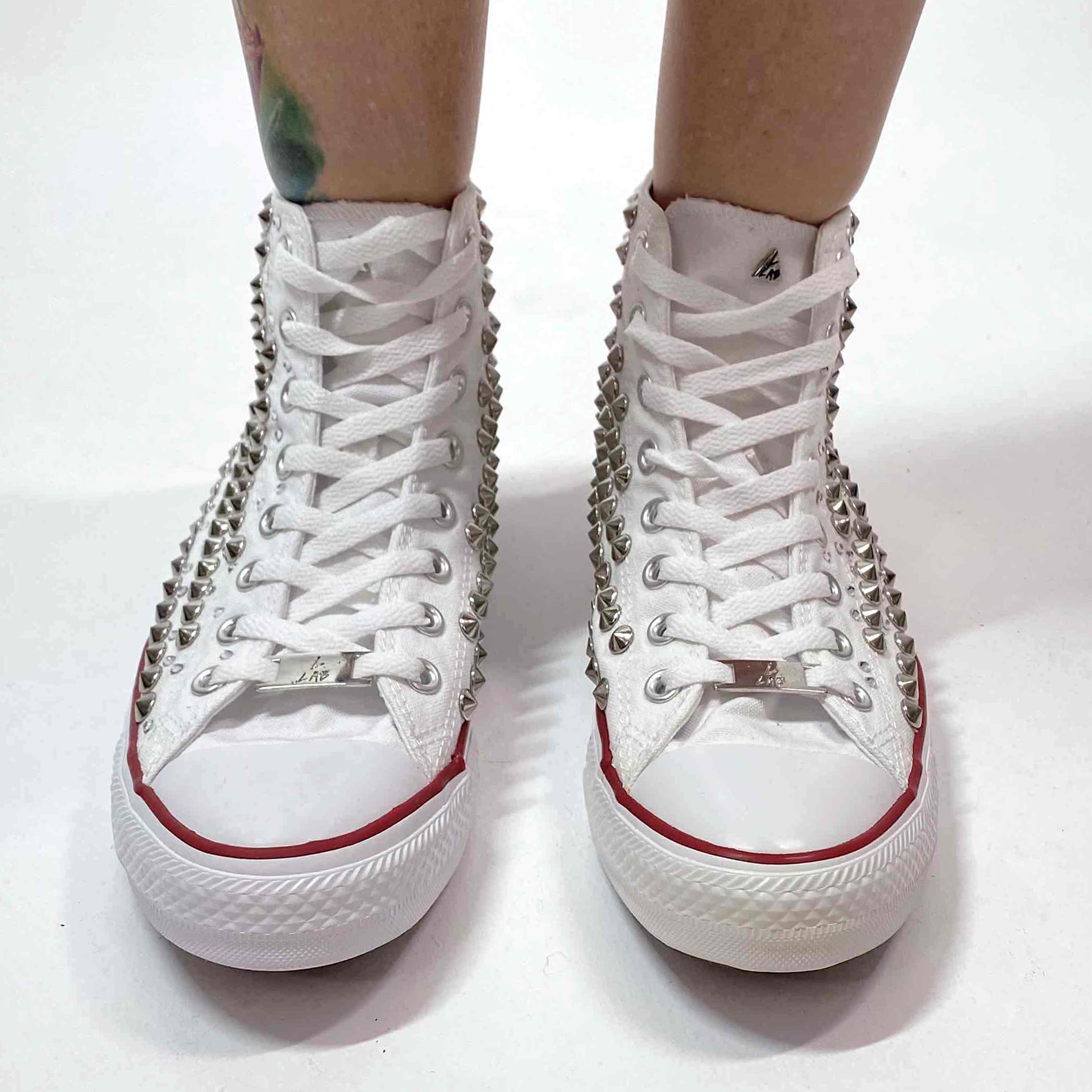 Converse All Star Custom Borchie Strass LLab scarpe personalizzate