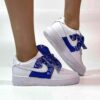 Nike Air Force One Custom Bandana Blu Con Fiocco