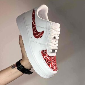 Nike Air Force One Custom Bandana Rossa Vol.5