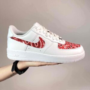 Nike Air Force One Custom Bandana Rossa Vol.5