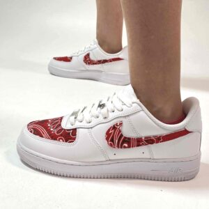 Nike Air Force One Custom Bandana Rossa Vol.5