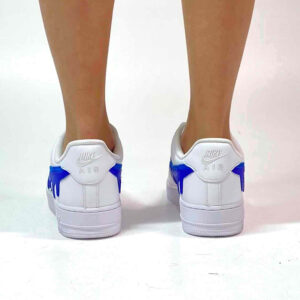 Nike Air Force One Custom Blu Fire