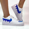 Nike Air Force One Custom Blu Fire