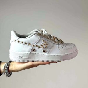 Nike Air Force One Custom Catene D Oro LLab Scarpe Personalizzate
