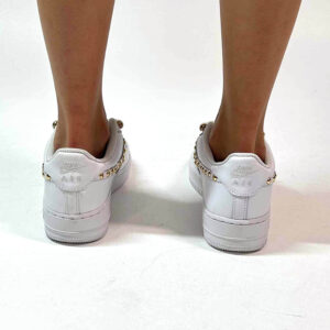 Nike Air Force One Custom Catene e Borchie D’Oro