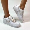 Nike Air Force One Custom Catene e Borchie D’Oro