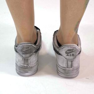 Nike Air Force One Custom Délavé Swoosh Glitter Sale Pepe