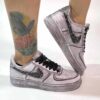 Nike Air Force One Custom Délavé Swoosh Glitter Sale Pepe