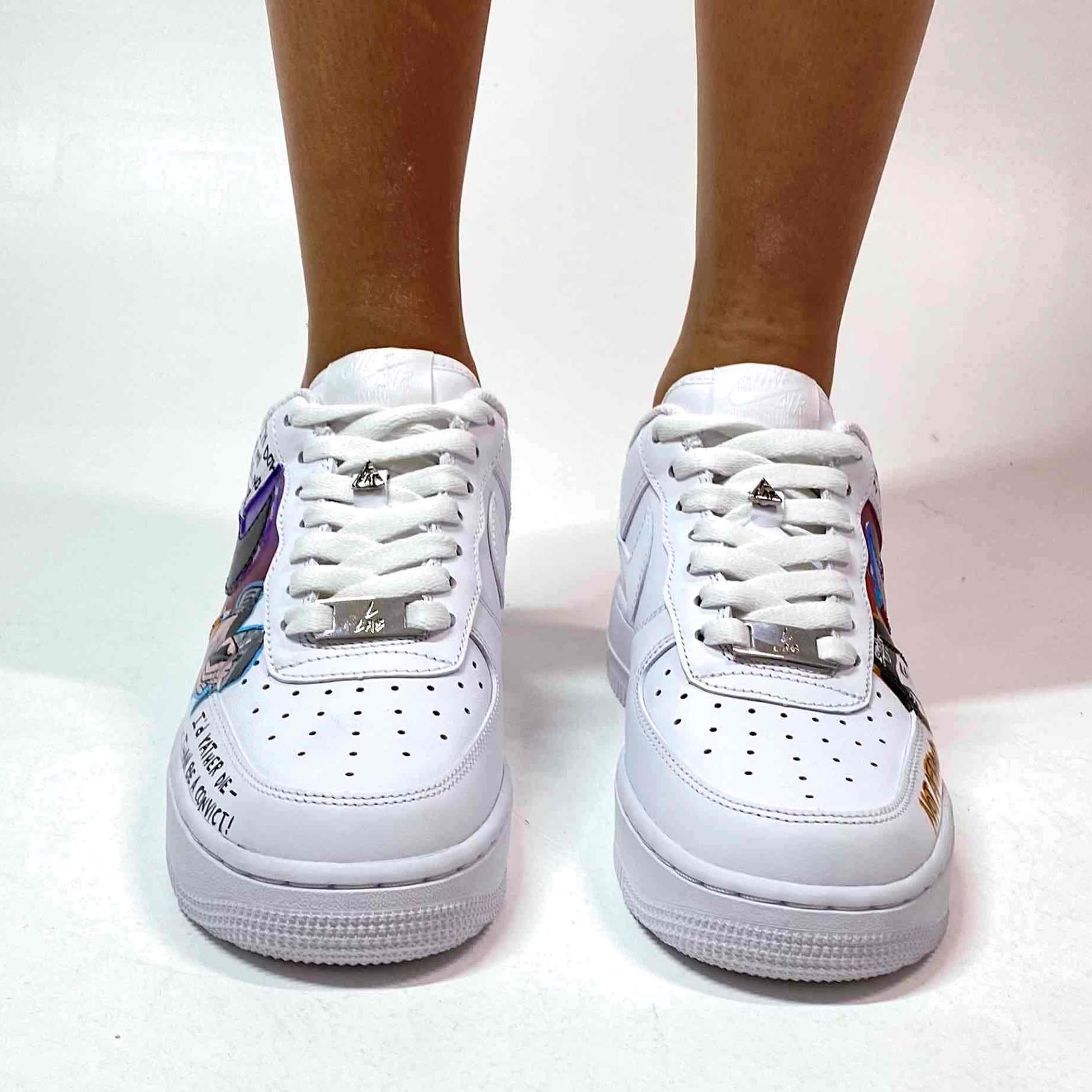 Nike air force nere on sale e oro
