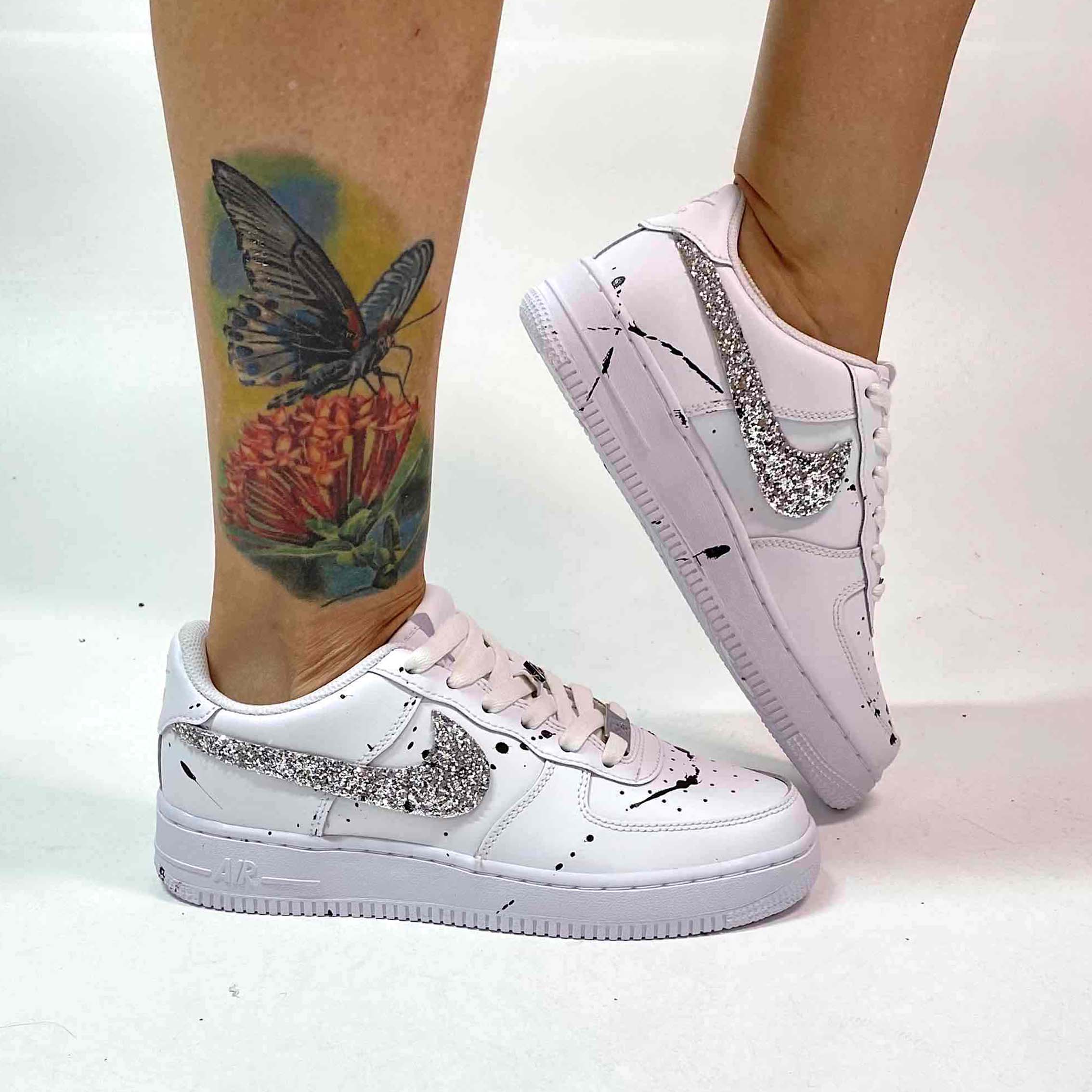 Nike air force 1 donna argento outlet