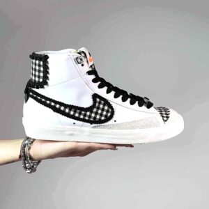 Nike Blazer Customized Quadretti Bianco e Neri