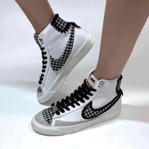 Nike Blazer Customized Quadretti Bianco e Neri